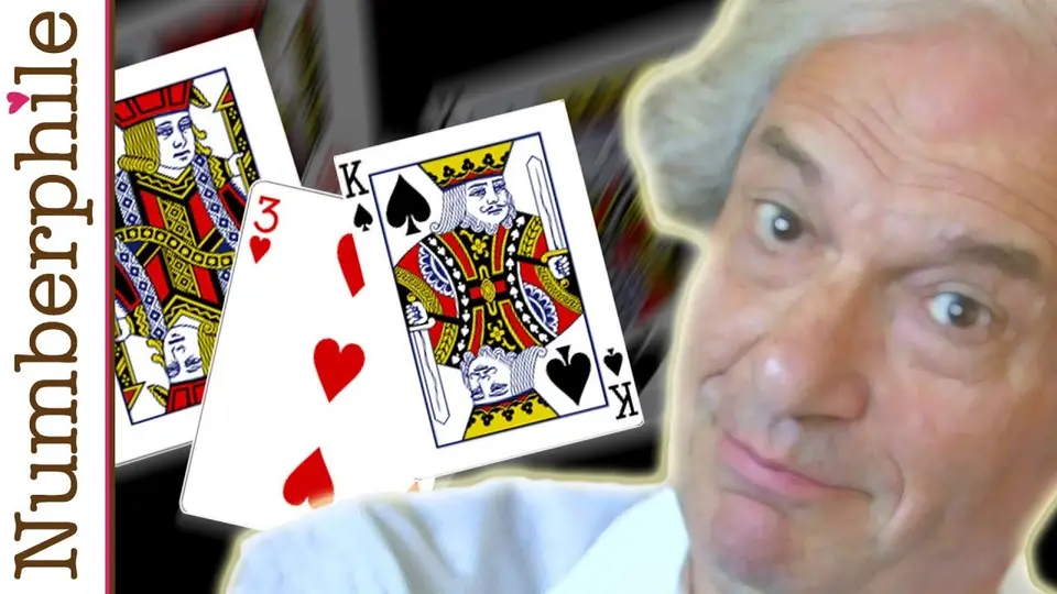Persi Diaconis blander et spil kort i Numberphiles video om, hvor mange blandinger der skal til