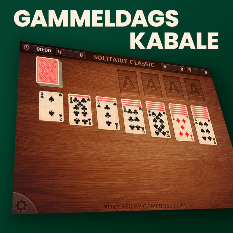 Gammeldags kabale – klassisk kabalespil online som du kender det fra kortbordet
