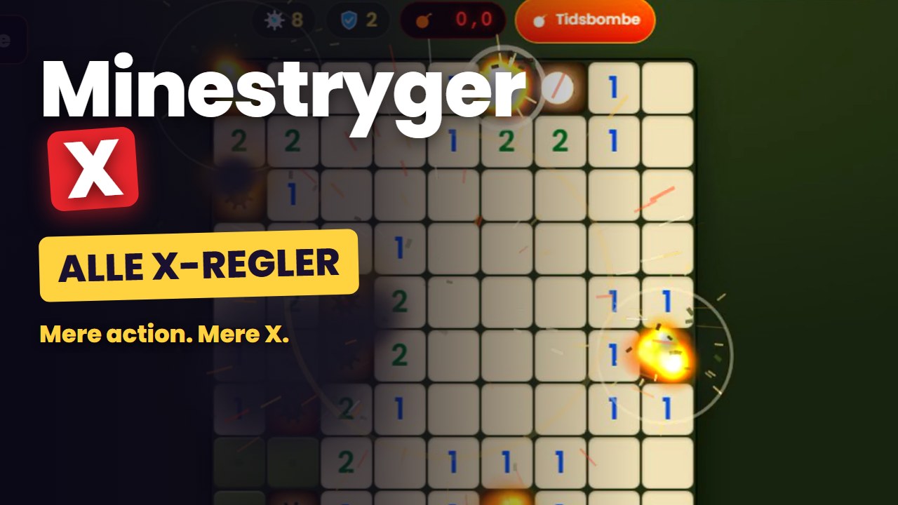 Minestryger X: skjold, minesøger, kædereaktion og tidsbombe